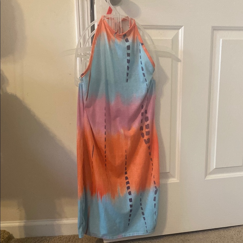 $12 DRESS SALE! PrettyLittleThing Tie Dye Halter Dress- Size SM